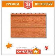 Фасадный виниловый сайдинг Alta KANADA Плюс Дуб светлый шт.