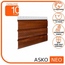 Софит ASKO NEO под дерево с перфорацией Орех шт.