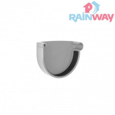 Заглушка желоба правая RAINWAY 90 система Серая