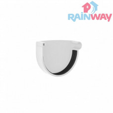 Заглушка желоба правая RAINWAY 90 система Белая