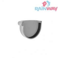 Заглушка желоба левая RAINWAY 90 система Серая