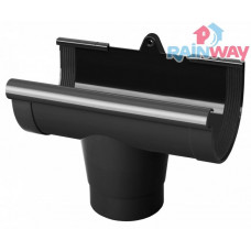 Воронка (ливнеприемник) желоба RAINWAY 90 система Графитовая 