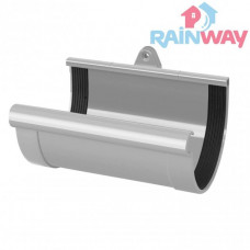 Соединитель (муфта) желоба RAINWAY 90 система Серый