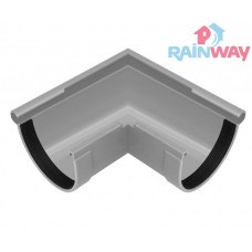 Угол желоба наружный 90 градусов RAINWAY 90 система Серый