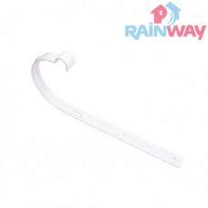 Кронштейн (держатель) желоба стальной RAINWAY 90 система Белый