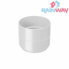 З'єднувач (муфта) труби RAINWAY 90 система Білий