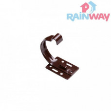 Кронштейн (держатель) желоба стальной малый RAINWAY 90 система Коричневый