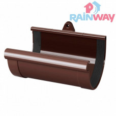 Соединитель (муфта) желоба RAINWAY 90 система Коричневый
