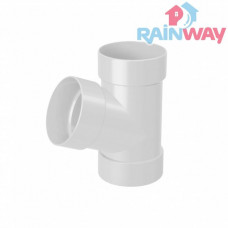 Тройник для трубы RAINWAY 130 система Белый