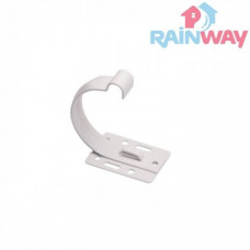 Кронштейн (держатель) желоба стальной малый RAINWAY 130 система Белый