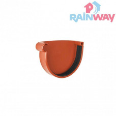 Заглушка желоба левая RAINWAY 130 система Кирпичная