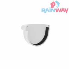 Заглушка желоба левая RAINWAY 130 система Белая