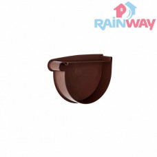 Заглушка лейки левая RAINWAY 130 система Коричневая