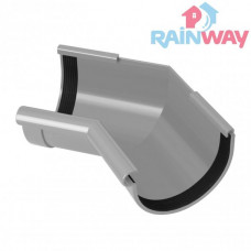 Кут ринви внутрішній 135 градусів RAINWAY 130 система Сірий