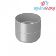 Соединитель (муфта) трубы RAINWAY 130 система Серый