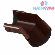 Кут ринви внутрішній 135 градусів RAINWAY 130 система Коричневий
