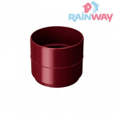 Соединитель (муфта) трубы RAINWAY 130 система Красный