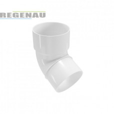 Колено (отвод) трубы 67.5° REGENAU 125 система Белое