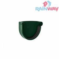 Заглушка желоба правая RAINWAY 130 система Зеленая