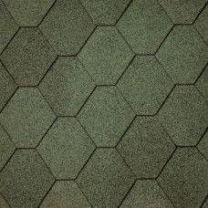 Битумная черепица Superglass Hex (03) Amazon Green  кв.м
