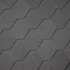 Битумная черепица Superglass Hex (01) Black  кв.м