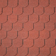Битумная черепица Superglass Biber (10) Tile Red  кв.м